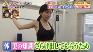 田中みな実　テレビ　おっぱい　胸チラ　脇　エロ